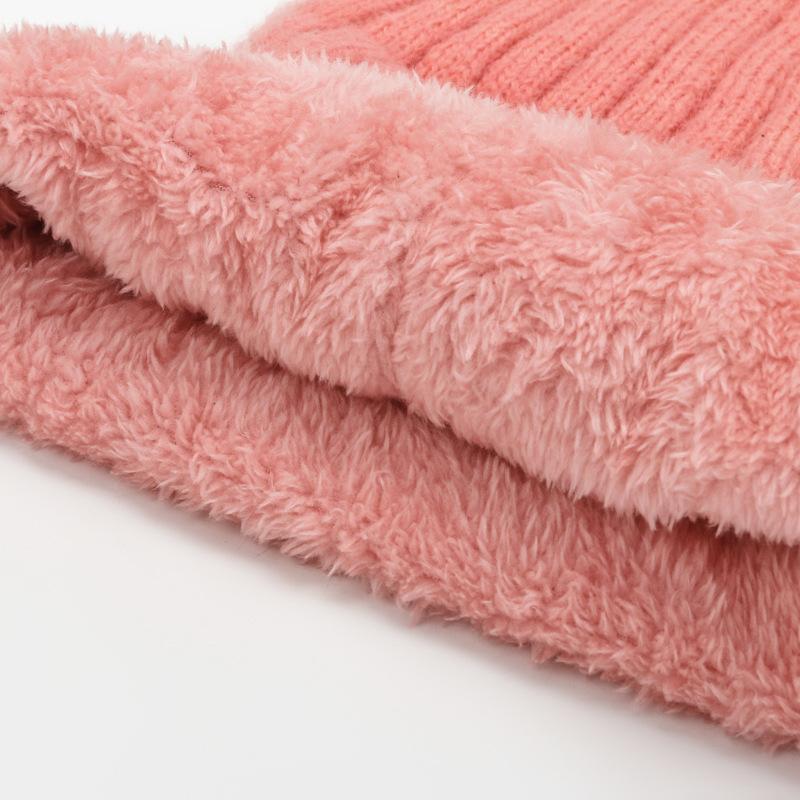 Damen Winter Dicke Warme Gestrickte Mützen Kappen Hüte Damen Vollgesichtsbedeckung Outdoor Ski Reitkappe Mütze Für Damen