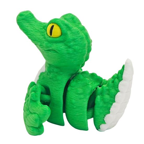 3D Printed Crocodile Duck Figurine Ghost Pumpkin Demon Duck Statue Animal Sculpture Home Office Decoration Ornament