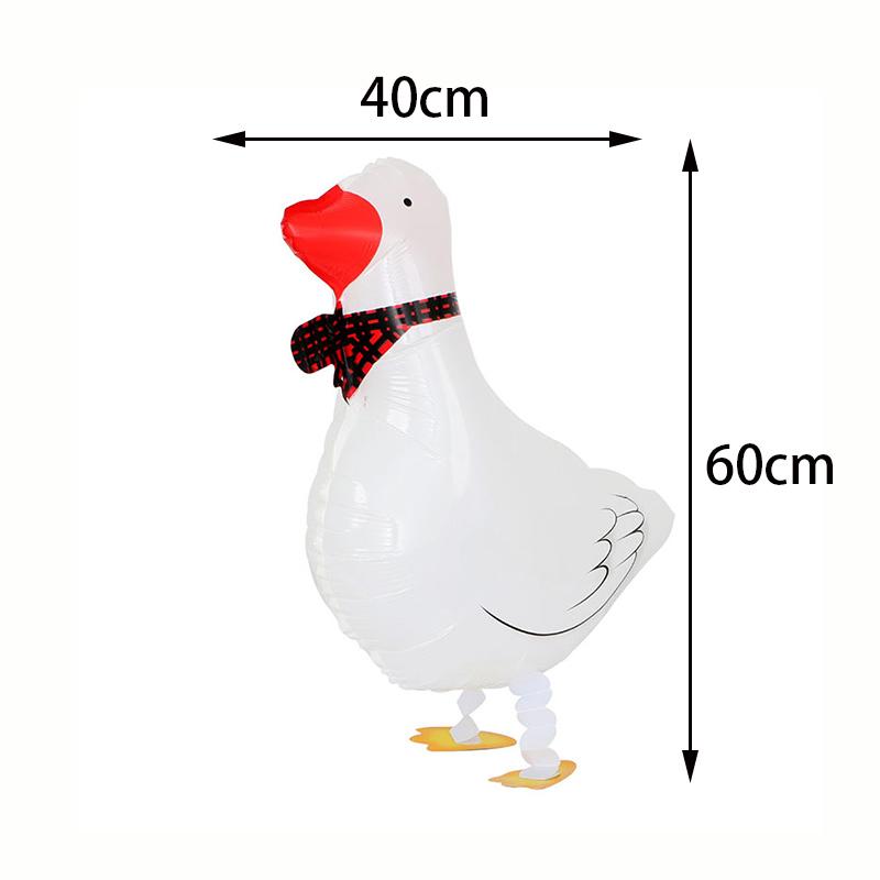 Farm Chick Foil Balloon White Goose Duck Pig Sheep Chicken Walking Animal Balloons Baby Shower Farm Theme Birthday Party Supplie