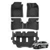Smabee Right Drive for Honda BR-V 2022-2024 Fuel Version TPE 3D Car Floor Mats Cargo Liner Trunk Pad All-Weather Accessories