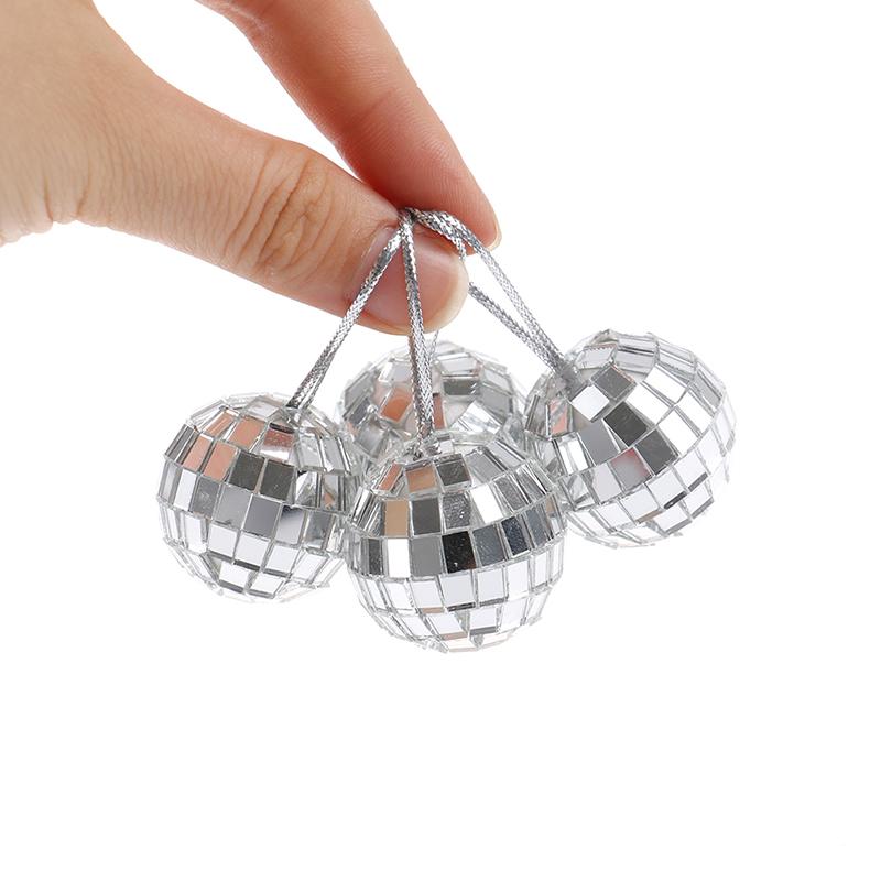 Christmas Ball Ornaments 2-8Cm Mini Disco Mirror Ball Christmas Tree Decoration