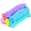 Encrypted Pipe Cleaners: Dense, Thickened 8mm White Strips with Mixed Colors for Handmade DIY Bouquets