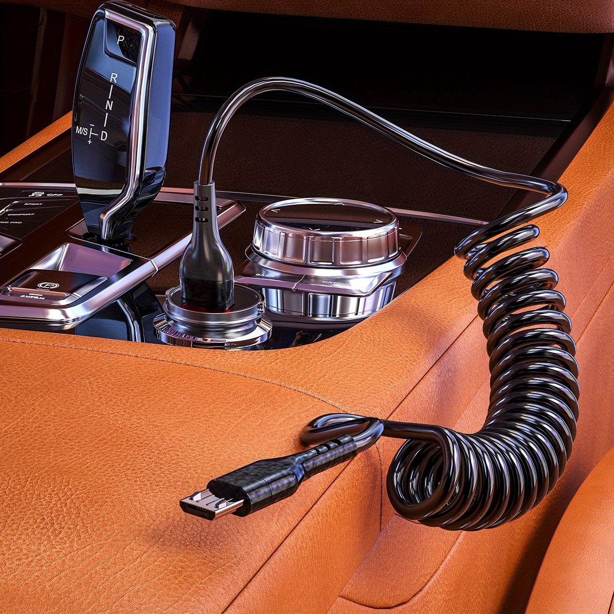 

Спиральный кабель передачи данных micro чёрный