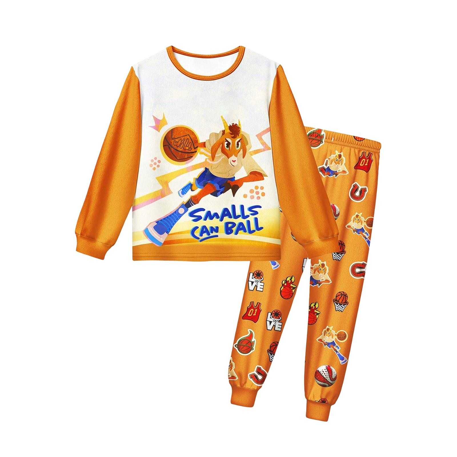 

Movie-themed Children s Fashion Set, Round Neck Long-sleeved Top And Pants 120 шафрановый