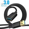 1/1.5/2/3m USB Male To Female Extender Durable Braided Jacket For PC Camera Printer TV Stable Signal Extension Office Home Data