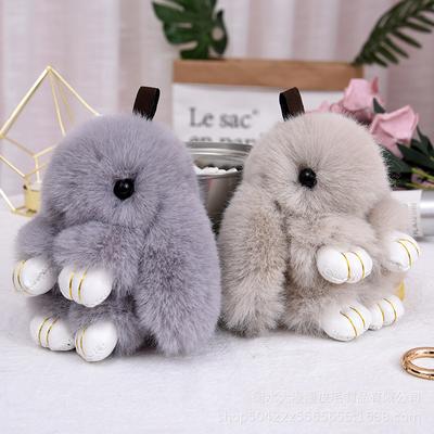 Stall Imitation Mink Hair Play Dead Rabbit Pendant Cute Rabbit Rabbit Keychain Bag Pendant Small Gift