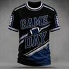 Men's Casual Football Fan Day Shirt for Cheering at Games
