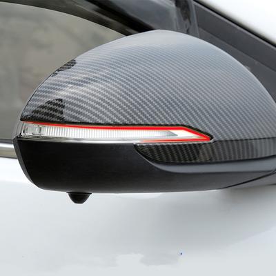 Dla Hyundai I30 i30 2017 2018 Naklejka Pokrycie Listwa Akcesoria z Włókna Węglowego ABS na Boczne Drzwi Samochodu Lusterko Wsteczne Kierunkowskaz