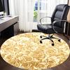 1pc Roses, Floral Office Round Rug, Carpet for Office, Gaming, Lightweight Round Floor Mat yy260208022