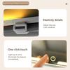 HD Car Mirror for Sun Visor Large Touchscreen with 3X Magnifying Vanity Mirror 3 Color Light Adjustable Interior Rearview Mirror