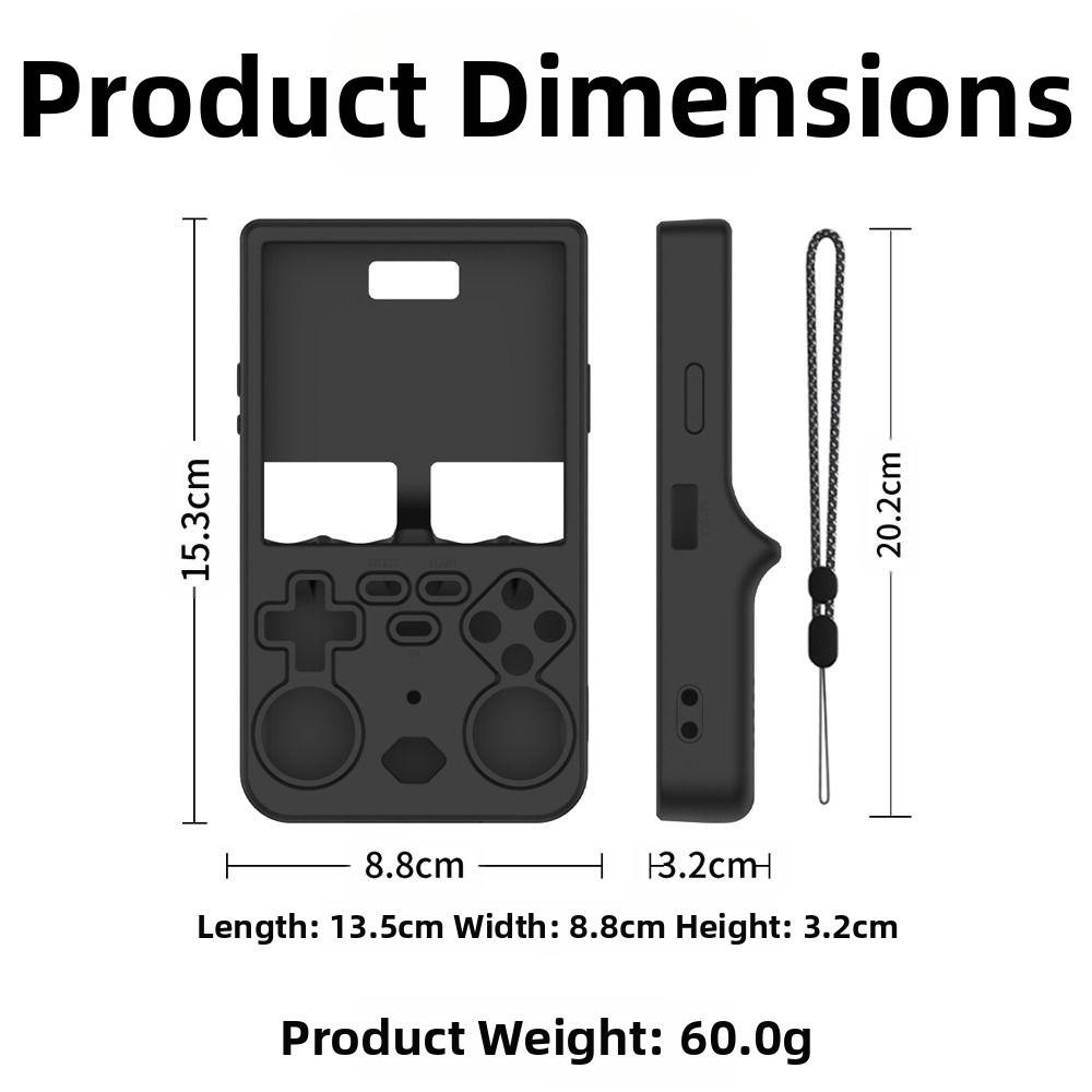 Anti-Scratch Game Console Cover Silicone Sleeve Shell for R36 Ultra Handheld Game Accessories