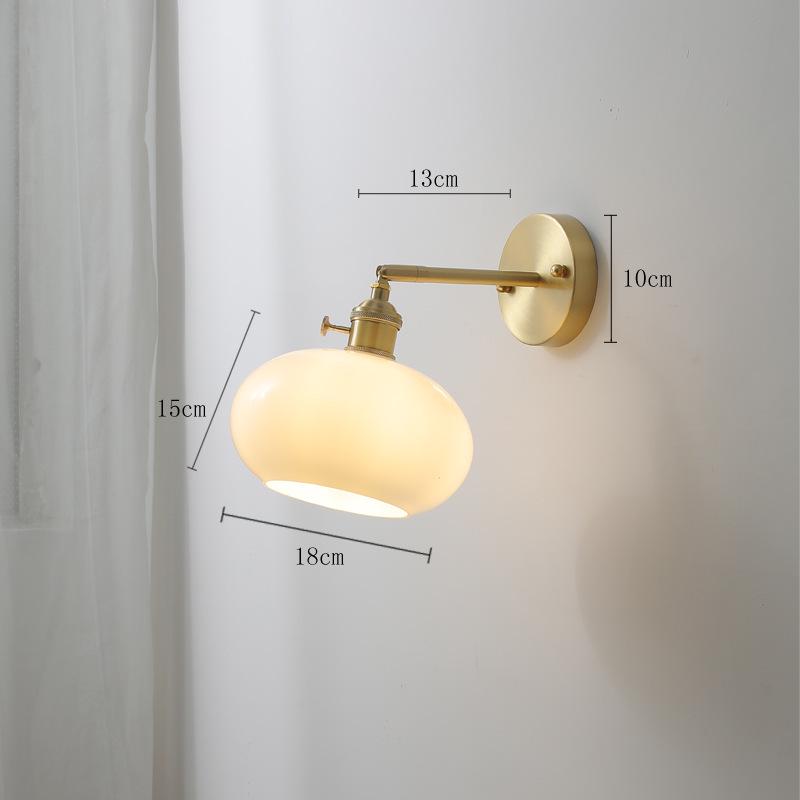 Japanese Retro Modern Minimalist Wall Lamp for Bedroom, Living Room, Dining Room, Study, and Bathroom