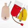 Portable Creative Simple Multifunction Car Keychain Wallet Soft Pu Leather Keys Organizer Holder Coin Purse Small Key Pouch
