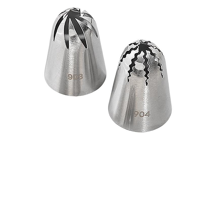 1 PCS Stainless Steel Pastry Nozzle Cake Decoration Set With Conversion Connector Baking Nozzles For Dessert Biscuit Cup Cake
