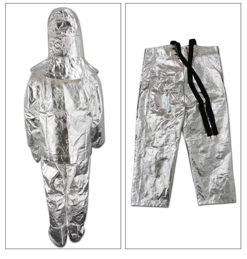 High-Temperature Aluminum Foil Heat-Resistant Suit 500-1000°C - Thickened, Split, Full-Body Protective Gear for Men and Women