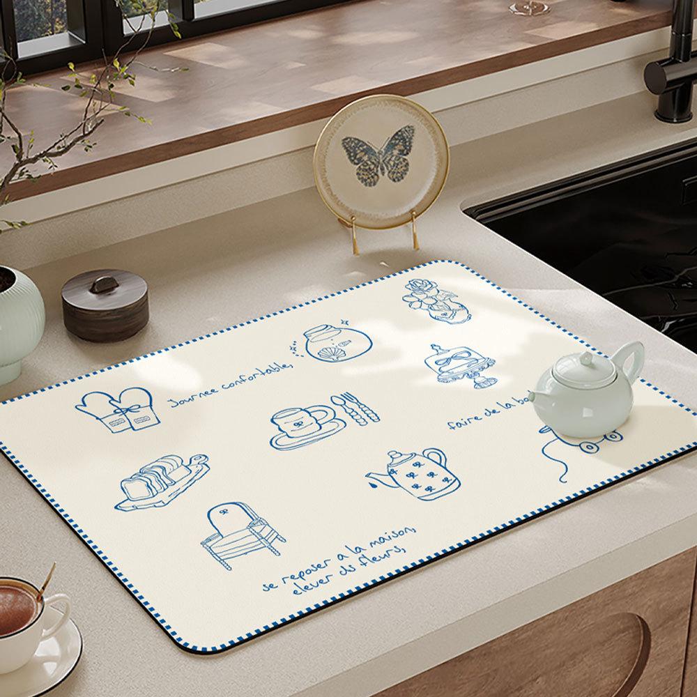 Multi-themed Placemats, Waterproof and Oil-resistant Household Table Mats, Kitchen Tabletop Decorative Mats.