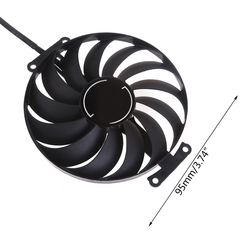 95mm 6pinový chladicí ventilátor T129215SU 0,5A 12V ventilátor GPU pro grafickou kartu RTX 3050 3060 PHOENIX ITX náhrada ventilátoru