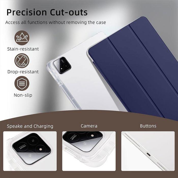 Coque + Verre Trempé pour Lenovo Tab M11 avec Porte-Stylet, Antichoc Renforcée - Bleu Marine