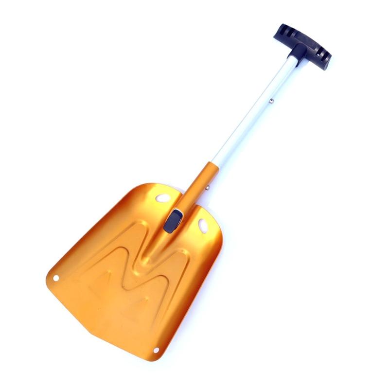 

Aluminum Sport Utility Shovel Lightweight Perfect Snow Shovel for Car Camping & Other Outdoor Activities Gold/Red