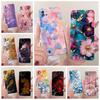 For Realme C11 2021 Case RMX3231 Colorful Flowers Painted Cover Soft Silicone Phone Case For Realme C20 C 11 RealmeC11 2021 Bags