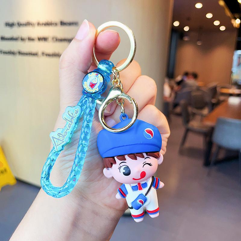 

Сплав Лижущие ПВХ Губы Мальчик Девочка Брелок Милая Пара Автомобильный Шарм Сумка Blue Boy