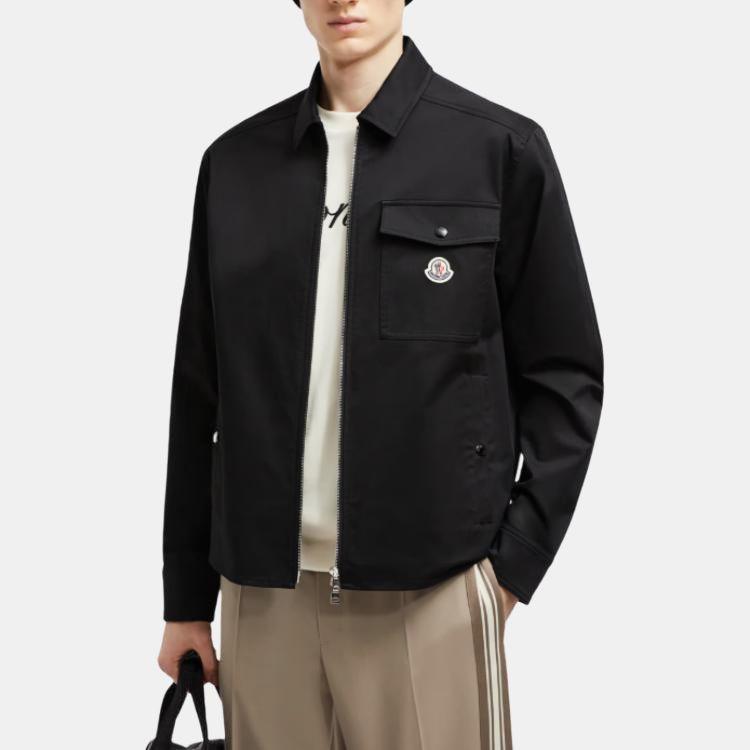 Moncler Logo Patch Zipped Shirt Jacket K10912F0000557448999