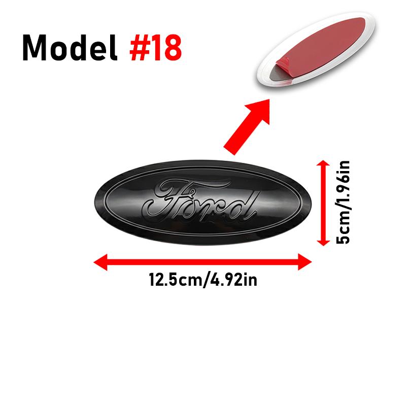 Car Styling Logo Car Front Hood Emblem Rear Trunk Badge Grille Stickers For Ford Focus MK2 3 Ranger Fiesta S-Max Mondeo MK4 Kuga
