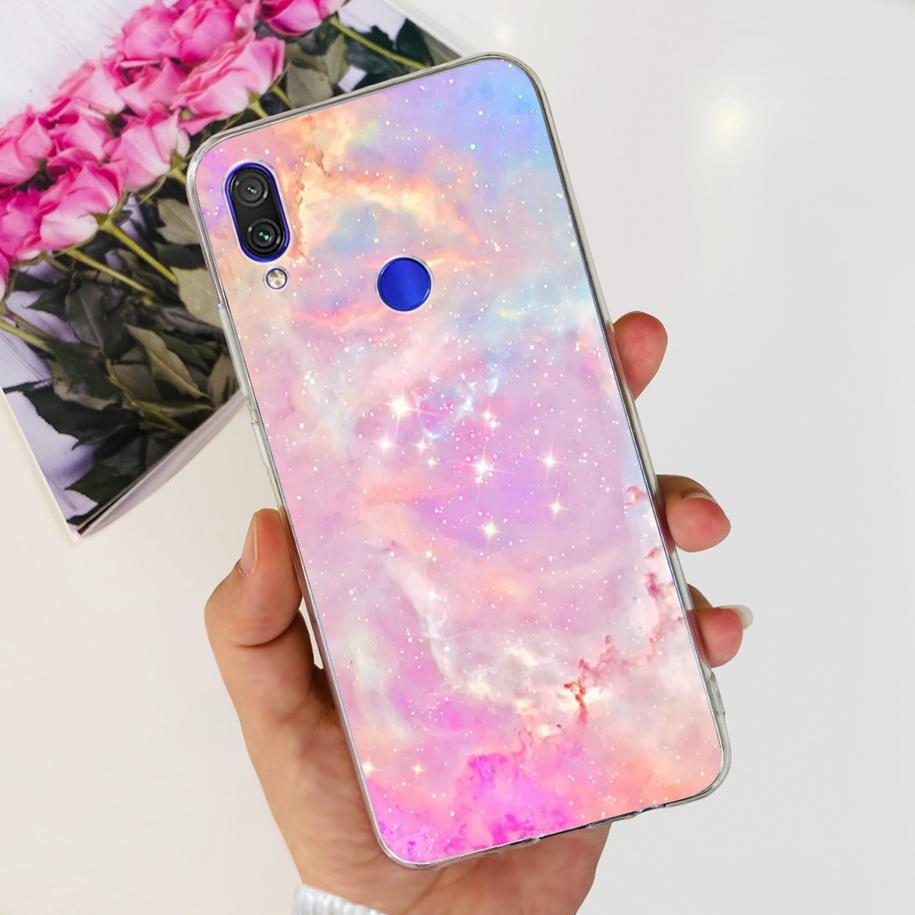 For Xiaomi Redmi Note 7 Case Flower Butterfly Clear Silicone Cover For Redmi Note 7 Pro Note7 Bumper Redmi 7 7A Shockproof Funda
