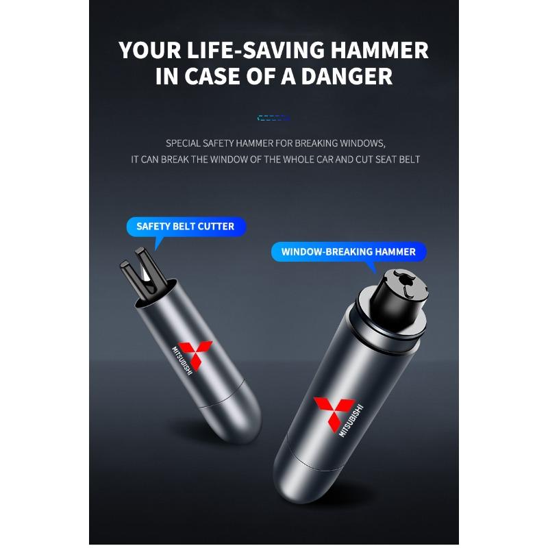 Car Safety Hammer Emergency Window Breaker Seat Belt Cutting Machine For Mitsubishi ASX Lancer Pajero Outlander L200 EVO Lancer EX