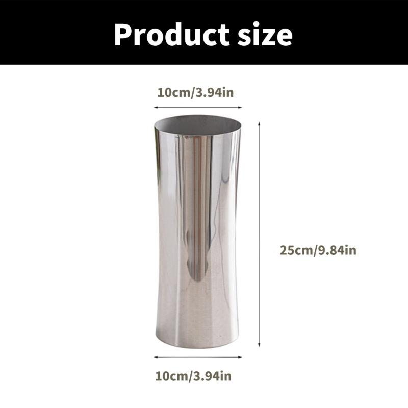 Stainless Steel Flower Vase Polished Flower Holders Modern Elegant Homes Decoration, Durability Table Centerpieces
