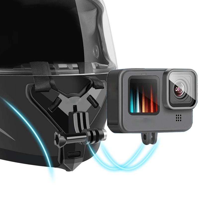 Mini Motorcycle Helmet Chin Stand Mount Holder for Sports Camera Full Face Holder Accessory