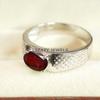 Garnet Oval Cut Gemstone With 925 Sterling Silver Ring For Men's #B87 JL375671412526