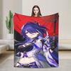 Firefly Blanket Honkai Anime Fuzzy Funny Warm Throw Blanket for Home Winter