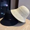 Knitted Hollow Fisherman's Hat Children's Spring and Summer New Breathable Sunshade Sunscreen Hat Hand-woven Basin Hat