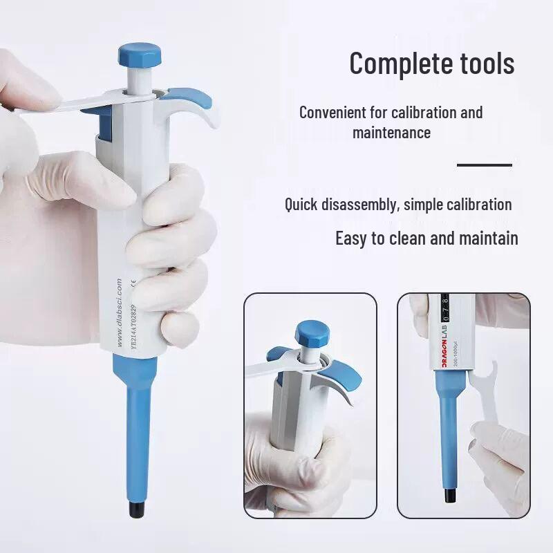 Beijing Dalong Single-Channel Adjustable Micro Pipette - Large Capacity Digital Dispenser