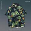 Japanese Hong Kong-Style Floral Hawaiian Shirt - Unisex Summer Short-Sleeve Retro Beachwear
