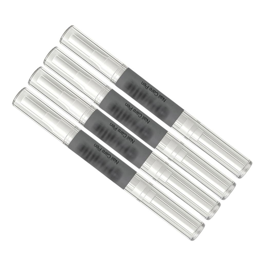 4PCS 3ML Nail Care Pen, Cuticle Softener, Hydrates Repairs Dry Cracked Nails, Hand Foot Nail Brightener, Daily Nail