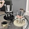 1pc Flower Shape Acrylic Electric Toothbrush Holder Toothpaste Storage Rack Makeup Brush Storage Rack Bathroom Desktop Organizer