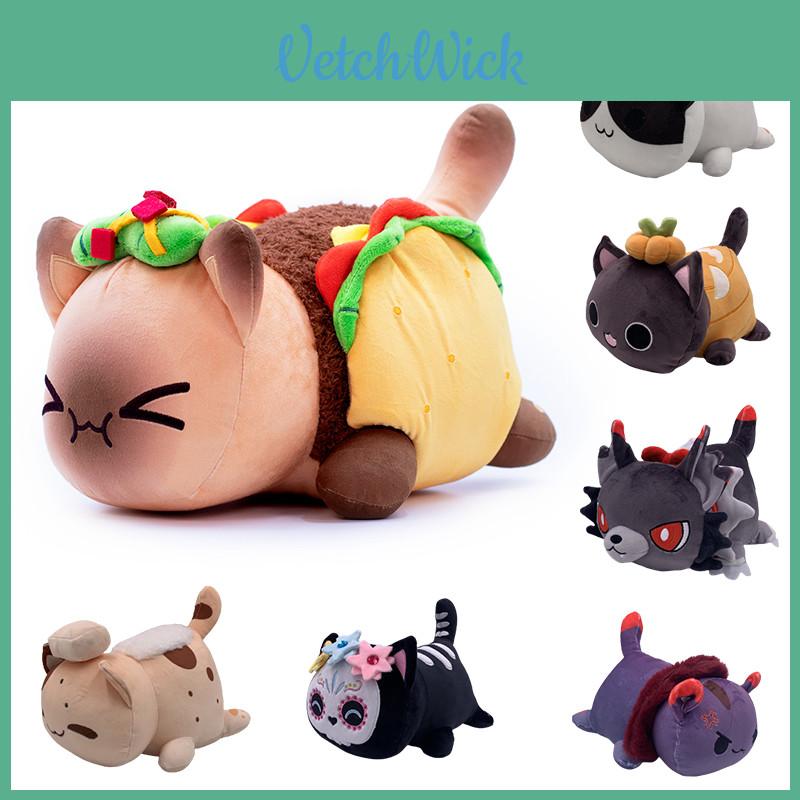 Jucărie de pluș adorabilă Aphmau Craniu Taco Dovleac Pâine Pisică Meemeows Pentru Decor Acasă