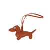 1Pc Men'S Car Dachshund Keychain Pu Leather Dog Keychains  For Women