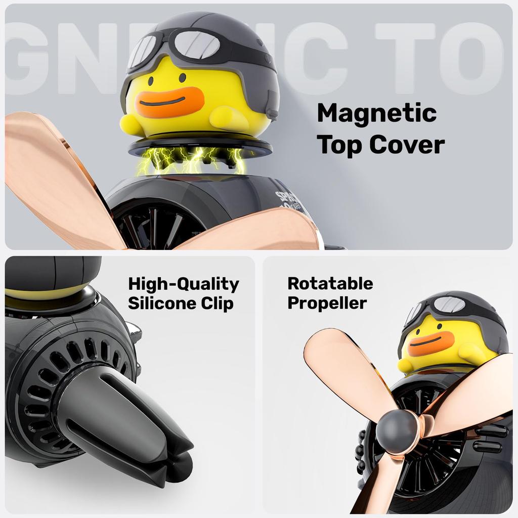 Car Aroma ICARER FAMILY Propeller, Aroma , Cute Duck Pilot, Fan ,