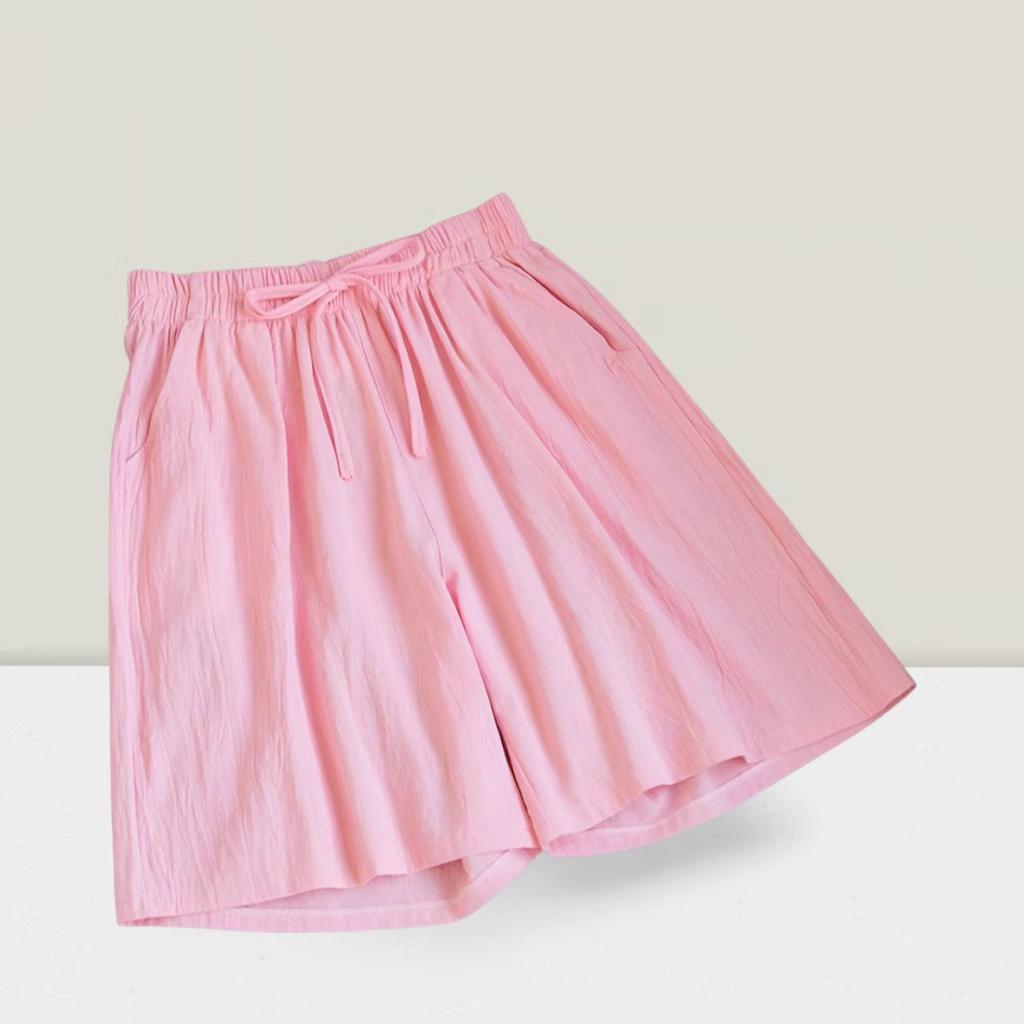 Women's Plus-Size Summer Cotton-Linen Shorts: Comfortable, Breathable, and Cool for Home and Leisure