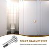 Robuste Edelstahl-Toilettentrennwand-Stützfüße Korrosionsbeständig Stabile Basis für öffentliche Toilettenkabinen-Beschläge