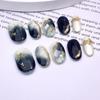 Handmade Gradient Nail Tips: Short Oval, Versatile, Skin-Brightening, Hand-Painted Nail Art Stickers.