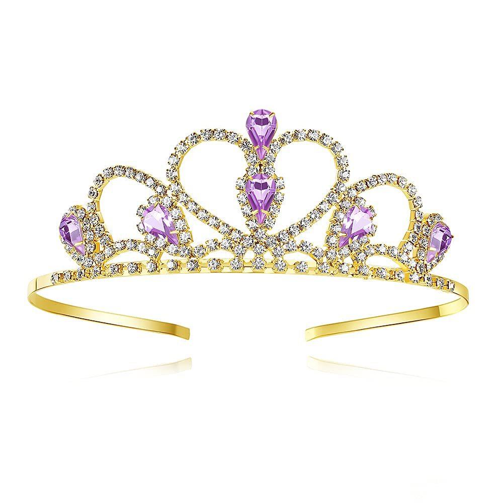 Bridal Party Rhinestone Hair Crown Children's Performance Love Headband Headband Hair Accessories Prom Crown