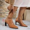 Fashion Ladies Shoes 2025 Fashion Closed Toe Women's High Heels New Outdoor Plus Size Dress Hot Sale Elegant Best Seller Heels Women