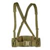 Tactical MOLLE Padded Waist Belt with Y-Shaped Suspenders 600D Heavy Duty Battle Belt Support Combat Load Carrier for Airsoft Hunting