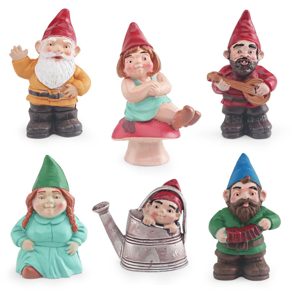 Dwarves Christmas Simulated Elves Family Character Models Micro Landscape Decor