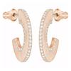 Personalisierte Design Rose Gold Kristall Ohrringe Damenohrringe Rosa 5352007