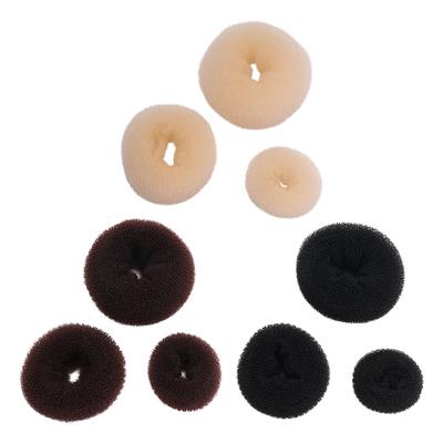 Hair Clip Hair Bun Donut 3Colors Easy Big Ring Hair Accessories Hair Bun Maker  Girls Women